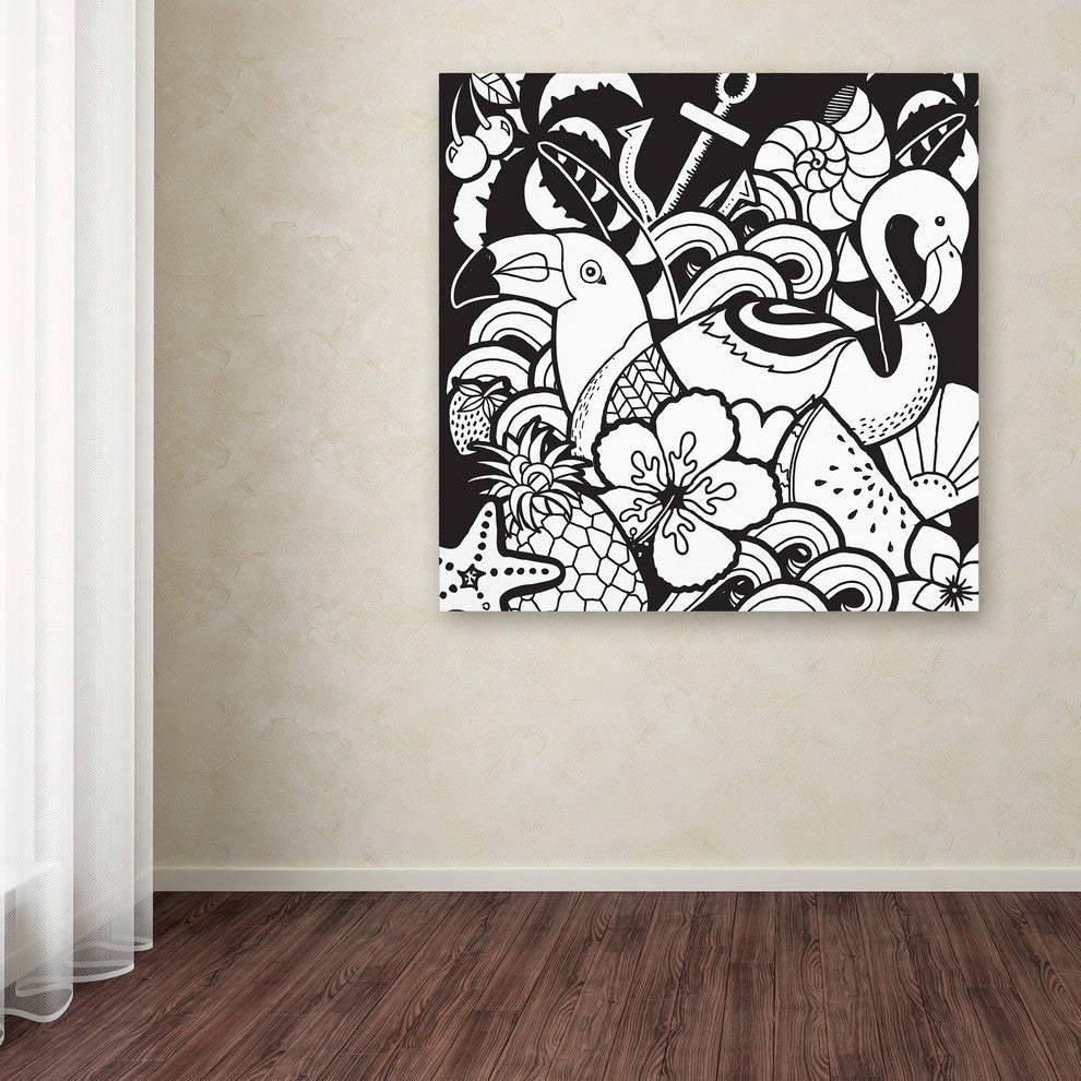 Hello Angel ''Island Fun'' Canvas Art, 24x24