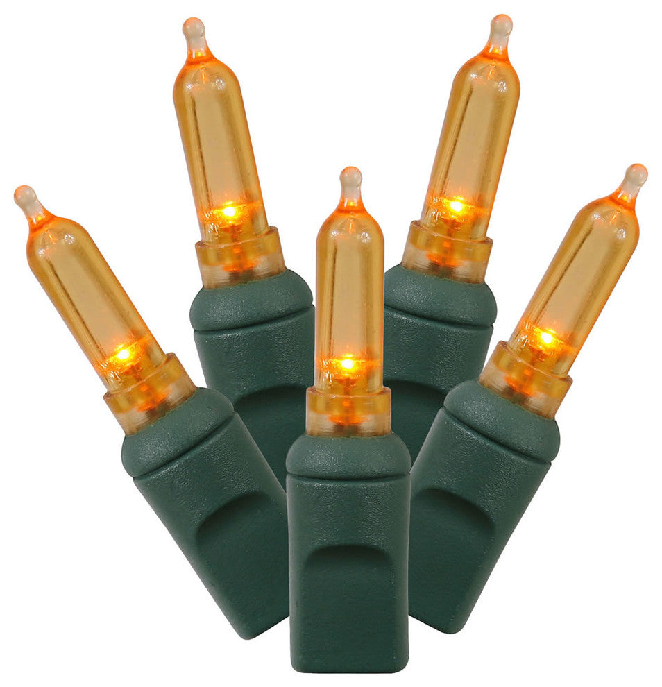 Vickerman X6G7508 50 Orange Italian Led, 25' Christmas Single Mold Light Strand