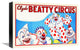 "Clyde Beatty Circus" Canvas Giclee by Hollywood Photo Archive, 16"x11"