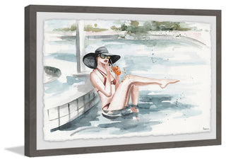 "Let's Get Cool" Framed Painting Print, 18"x12"