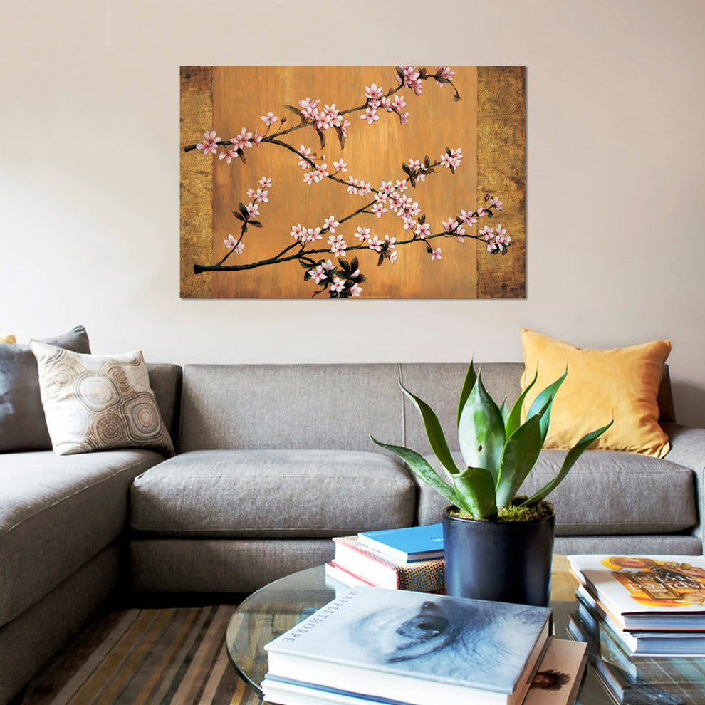 "Cherry Blossoms" by Erin Lange, Canvas Print, 26"x18"