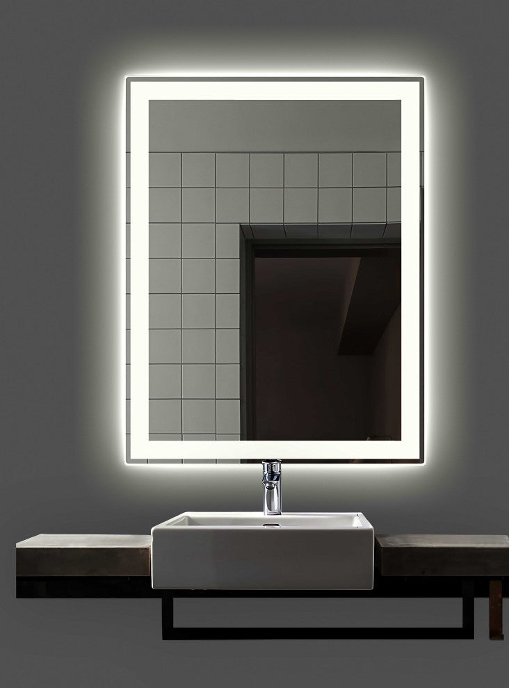 Radiant Series Inset LED Mirror, 24"x36"x1.75"