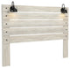 Cambeck Whitewash King Panel Headboard