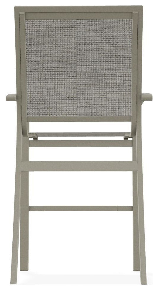 Kendall Sling Bar Height Stackable Outdoor Stool, Burke/Storm