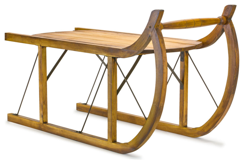 Wooden Sled Decor