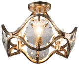 Crystorama Quincy 4-Light Ceiling Mount, Distressed Twilight