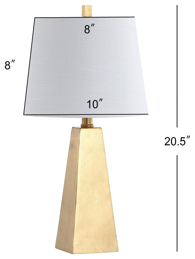 Owen 20.5" Resin LED Table Lamp, Gold Leaf