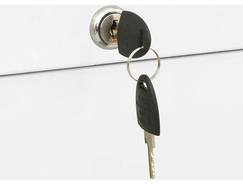 vidaXL Filing Cabinet Home Office File Cabinet Storage Cabinet White Steel