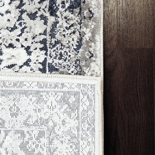 Torino Modern Area Rug, Blue/Ivory, 9'2"X12'10"
