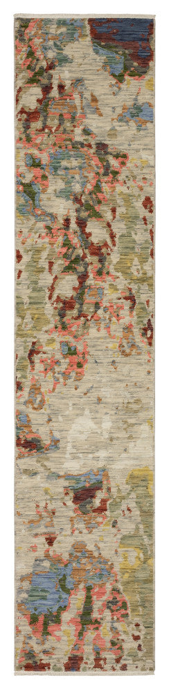 Oriental Weavers Soleri SOL09 Abstract Rug, Beige, 3'3"x5'