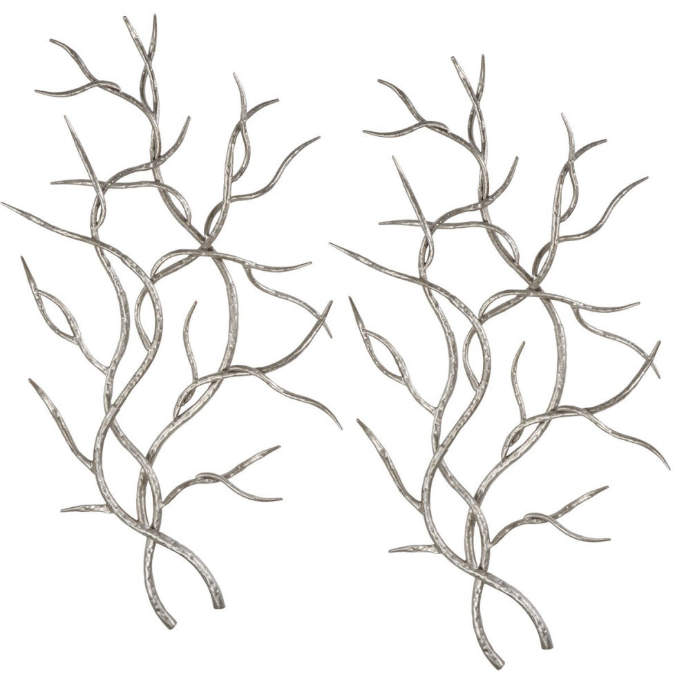 Silver Branches Wall Art, Set of 2 Designed by Grace Feyock