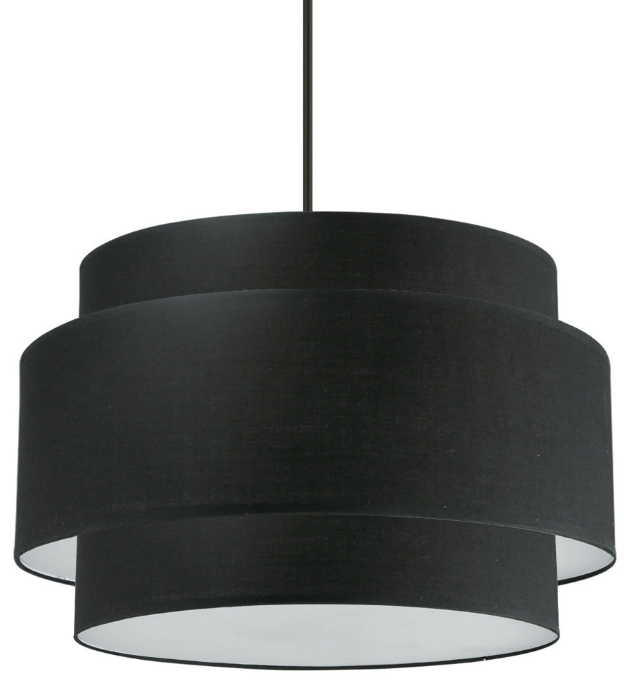 Black Contemporary Chandelier With Matte Black Metal