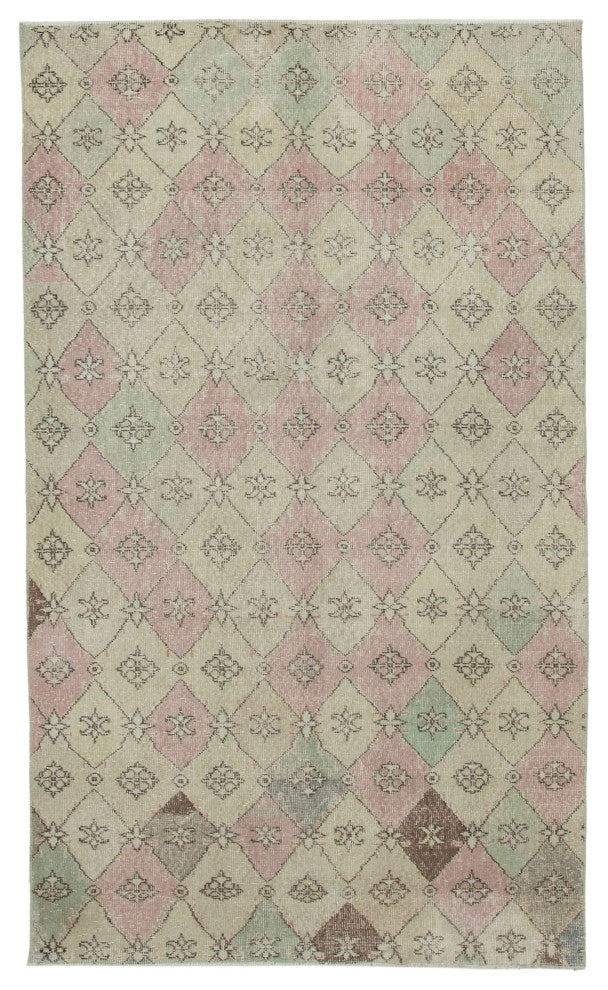 Rug N Carpet - Handwoven Turkish 5' 0'' x 8' 6'' Antique Vintage Rug