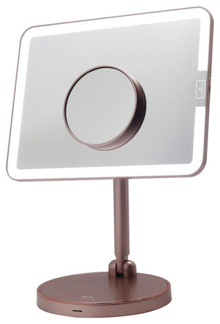 Royale Petit Makeup Mirror, Smart Touch With LED Lights, Rose Gold