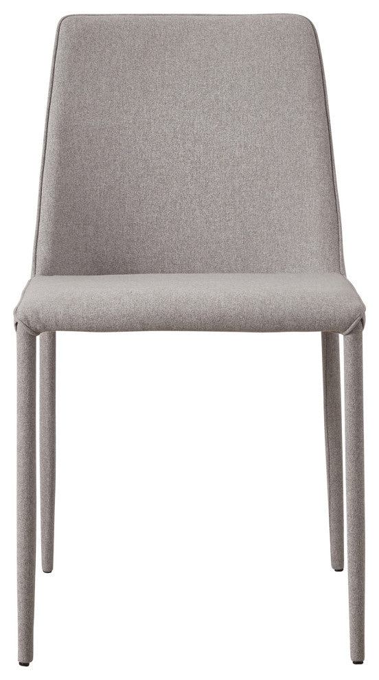 First of A Kind Nora Fabric Dining Chair Light Gray