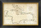 "Map of the West Indies, 1794" Framed Canvas Giclee by Jedidiah Morse, 26"x18"