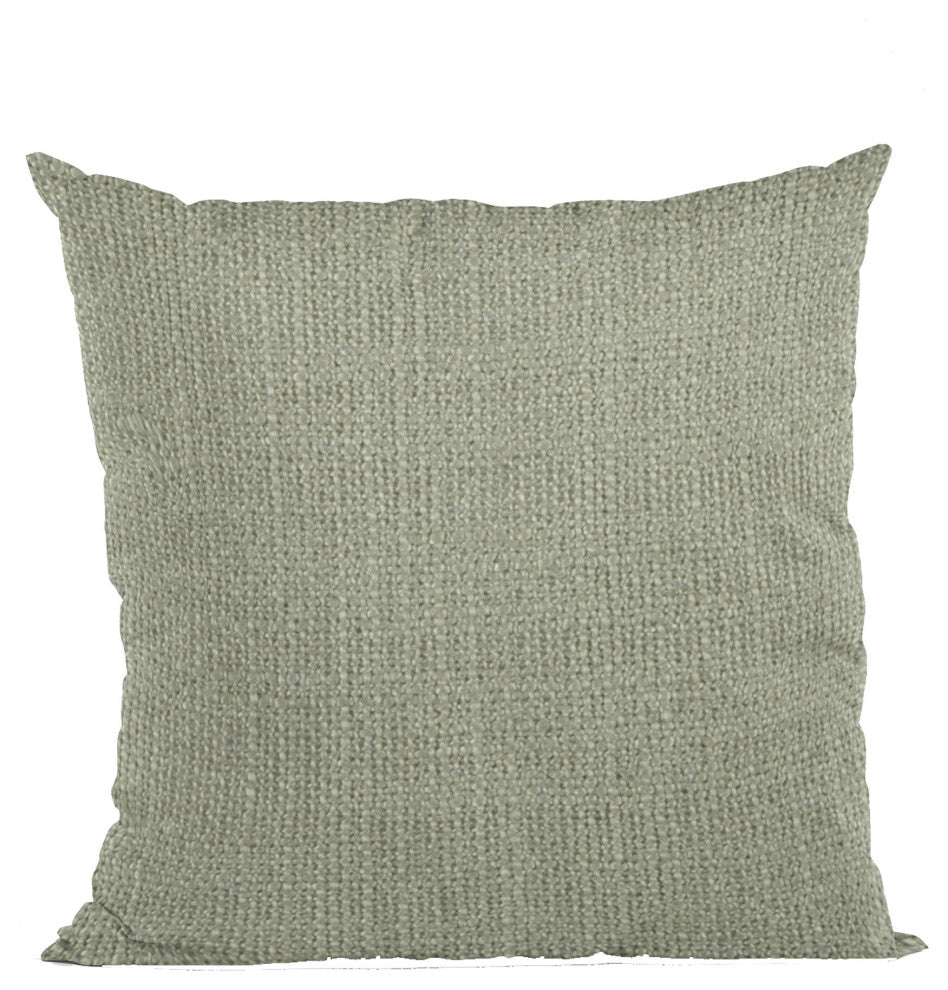 Flint Wall Textured Solid, With Open Weave. Luxury Throw Pillow, 20"x30" Queen