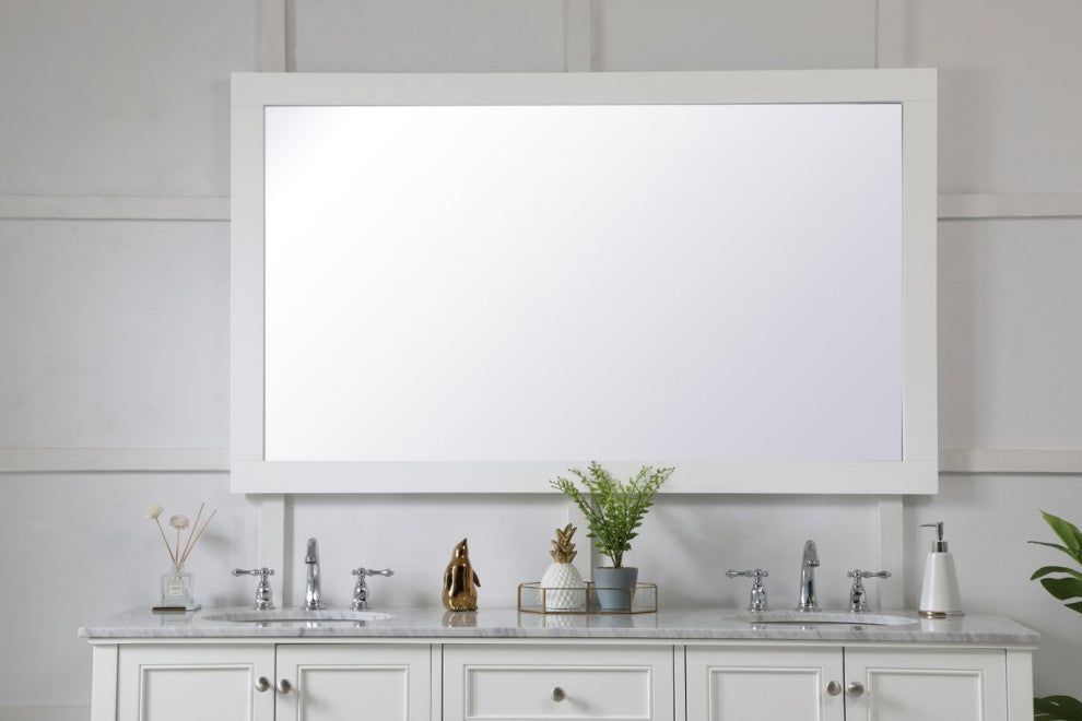 Anderson Rectangle Vanity Mirror 60", White