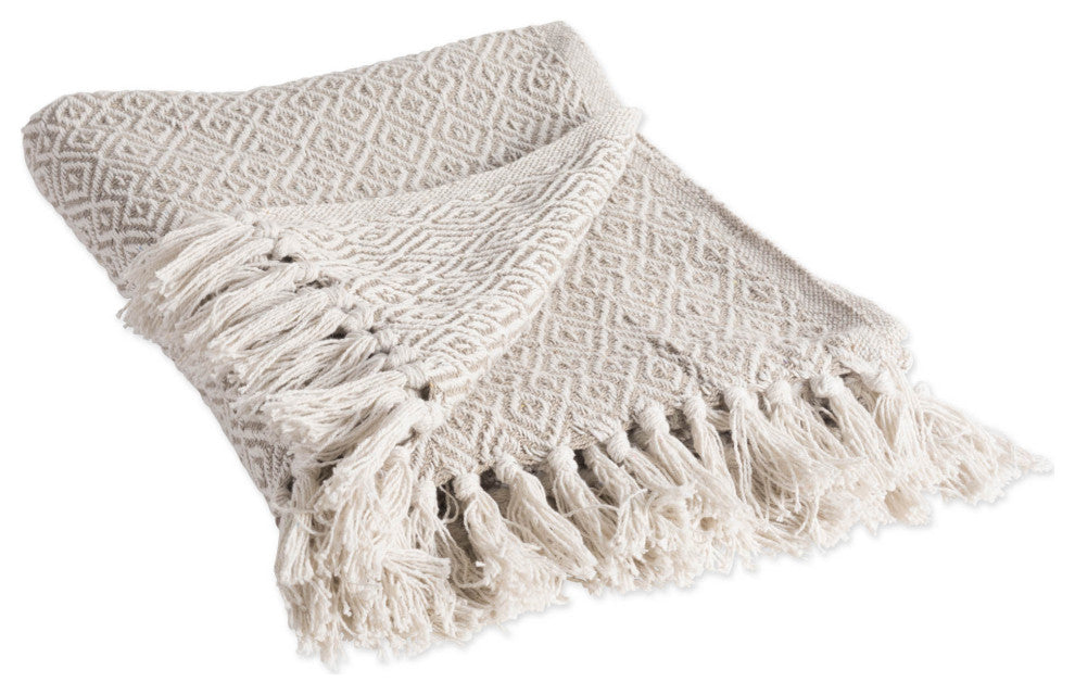 DII Stone Double Diamond Throw