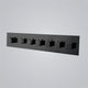 Sarzana Luxury 6 Functions Horizontal Shower Mixer Thermostatic Valve, Black