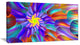 Spectacular Stain Glass with Spirals, Floral Canvas Art Print, 32"x16"