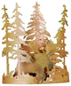 11"W Moose Through The Trees Wall Sconce