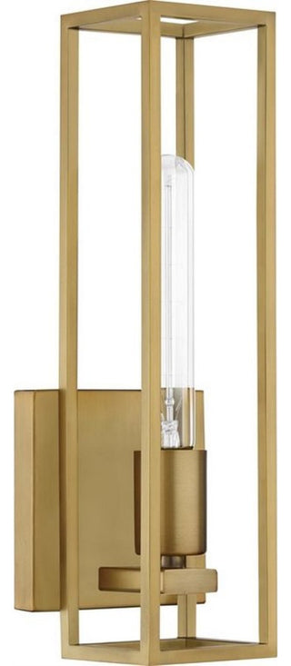Leighton 1-Light Wall Sconce, Weathered Brass