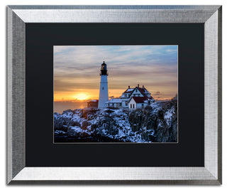 Blanchette Photography 'Maine Classic', Silver Frame, Black Matte, 20"x16"