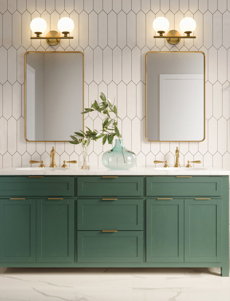 Z-LITE 2-Light Vanity, Modern Gold
