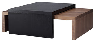 Evelyn Cocktail Table, Light Walnut +  Ebony Oak