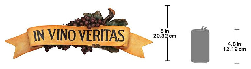 Design Toscano In Vino Veritas Plaque