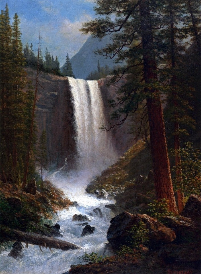 Albert Bierstadt Vernal Falls, 21"x28" Wall Decal Print