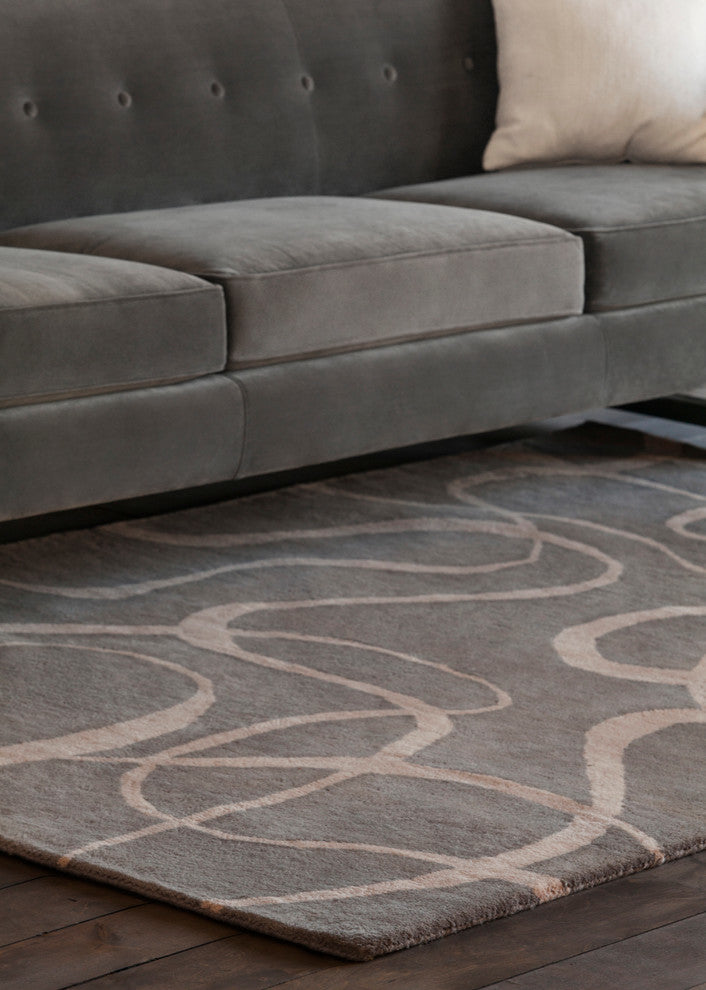 Allie Abstract Contemporary Area Rug, 5'x7'6"