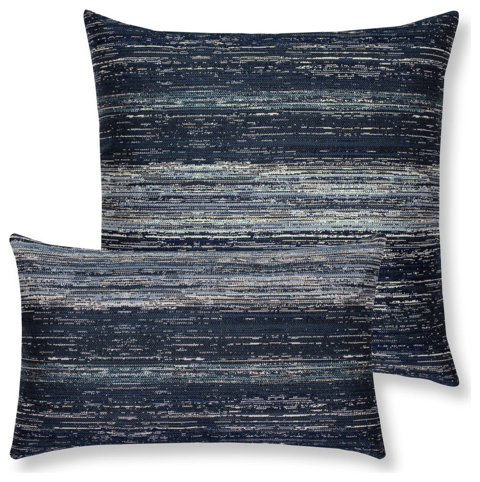 Textured Indigo Indoor/Outdoor Performance Pillow, 20"x20"