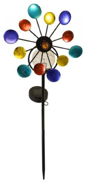 Whirlwind Solar LED Pinwheel