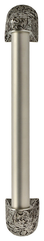 Florid Leaves Appliance Pull, Antique Pewter, 16", Plain