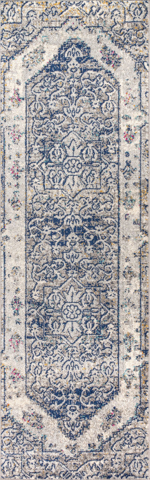 Modern Persian Boho Vintage Area Rug, 2x8