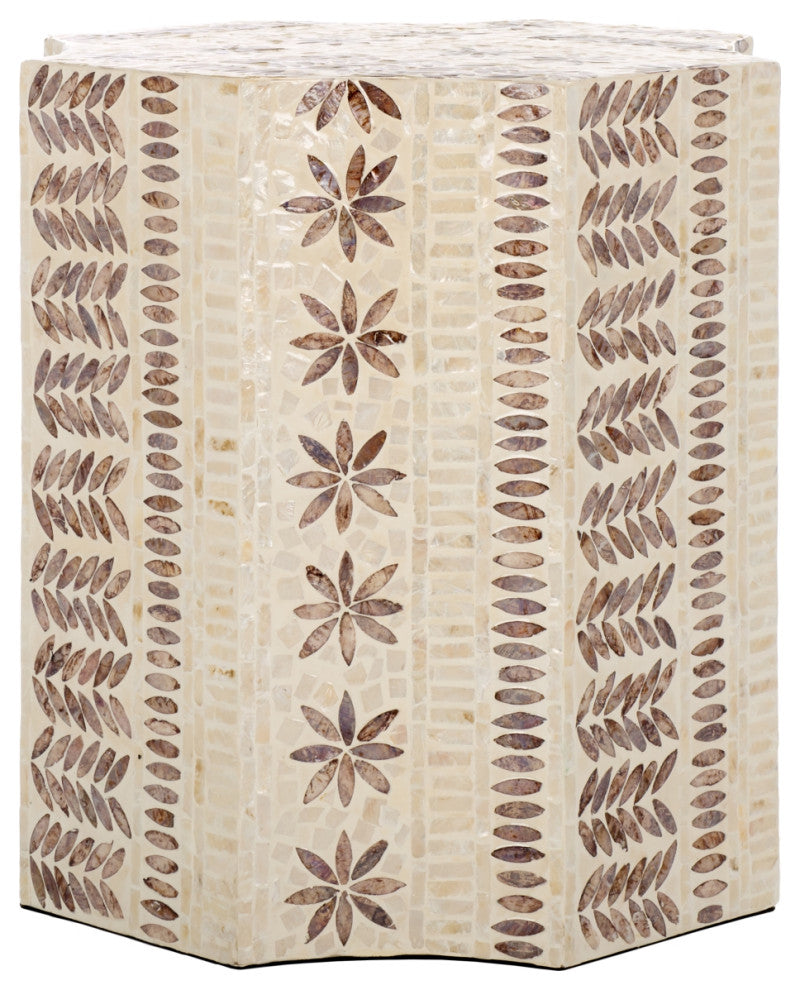 Safavieh Tuley Accent Table, White/Gold