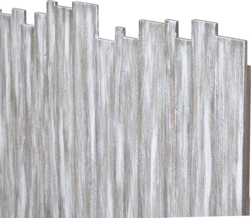 Picket Fence Twin Headboard, Distressed Gray