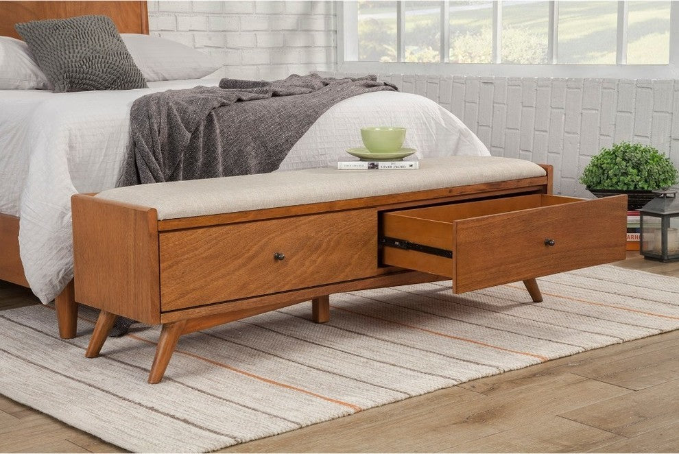 Mahogany Wood Bench