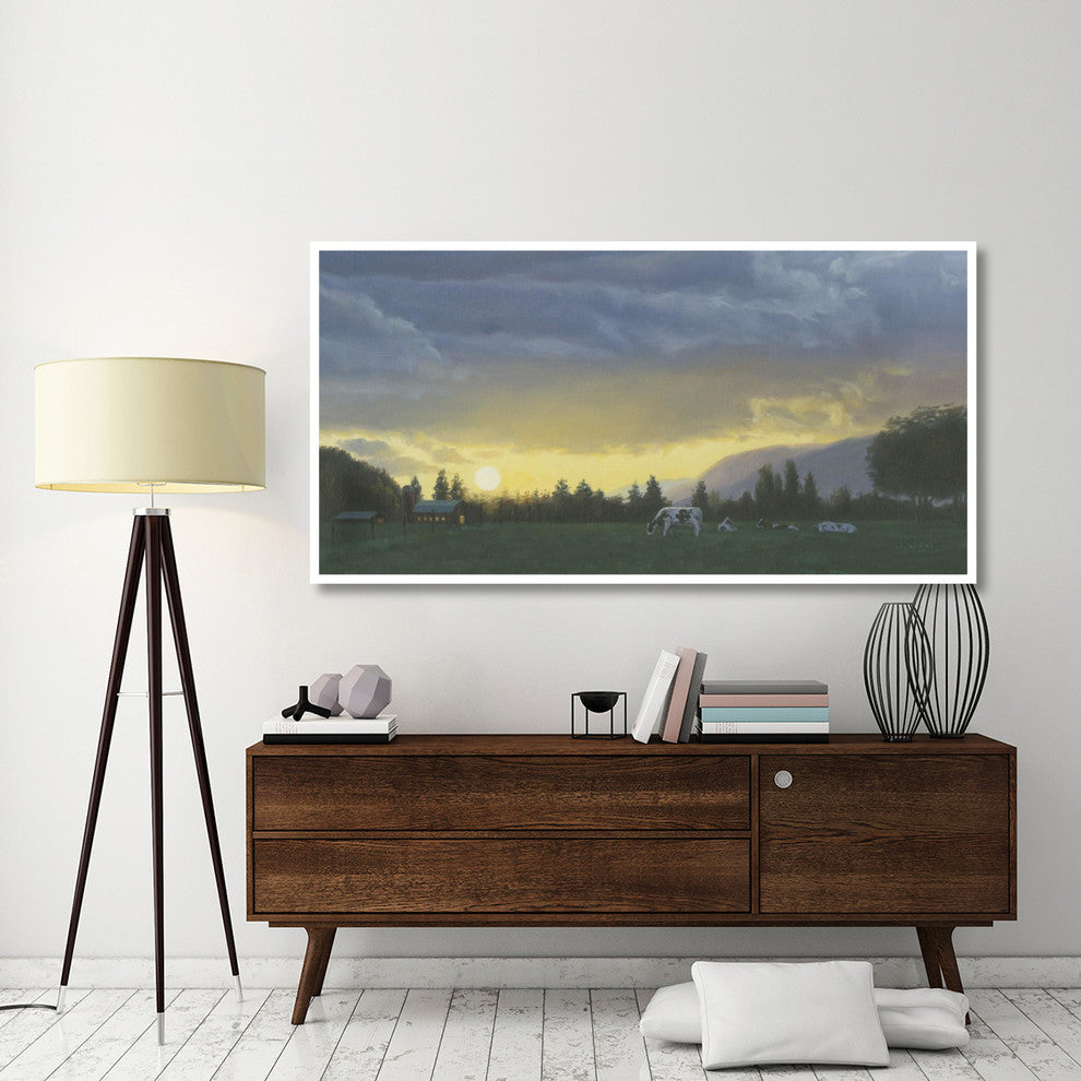 "Farm Life II" Digital Paper Print by James Wiens, 74"x38"