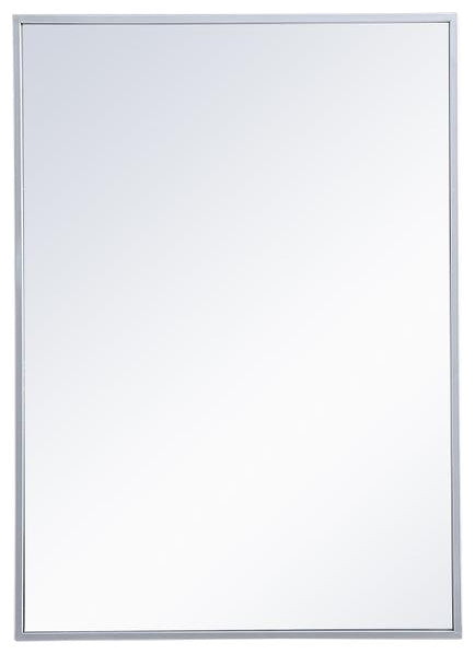 Metal Mirror Medicine Cabinet 20"x28", Silver Finish