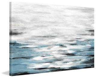 "Reflective Sea" Painting Print on Wrapped Canvas, 12"x8"