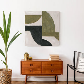 Abstract Moody Shapes 24 x 24 Canvas Wall Art