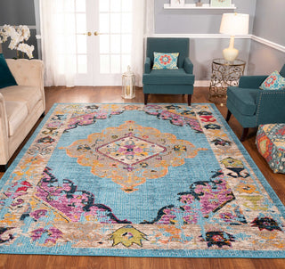 Noori Rug Distressed Jerilyn Blue/Beige Rug