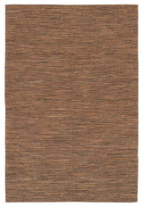 India Contemporary Area Rug, Brown, 5'x7'6" Rectangle