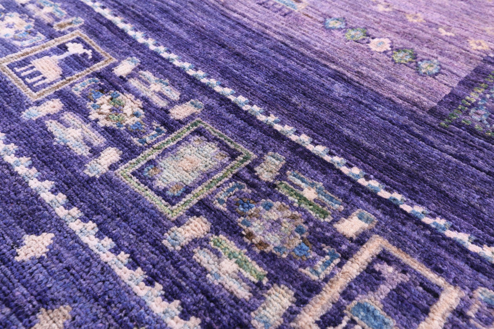 7' 10" X 9' 8" Tribal Persian Gabbeh Hand Knotted Wool Rug Q9968