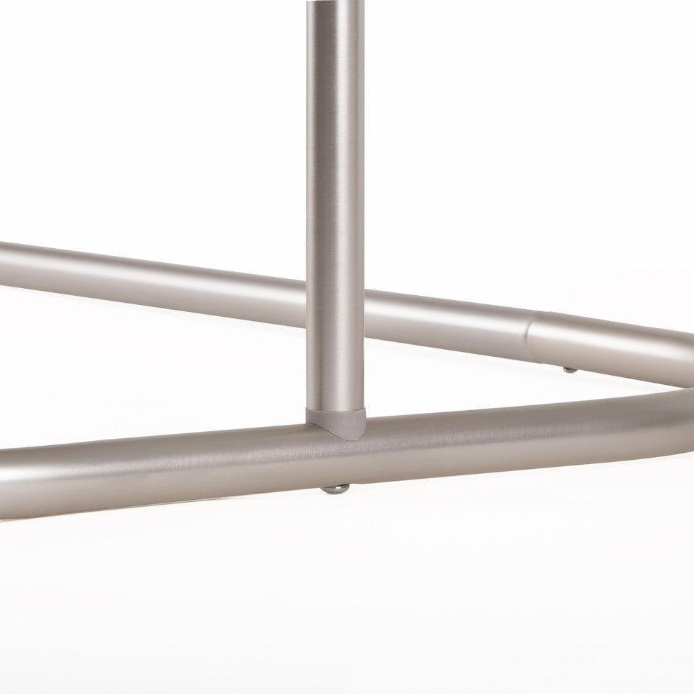 Utopia Alley Rustproof Aluminum Hoop Shower Rod With Ceiling Support for Clawfoo