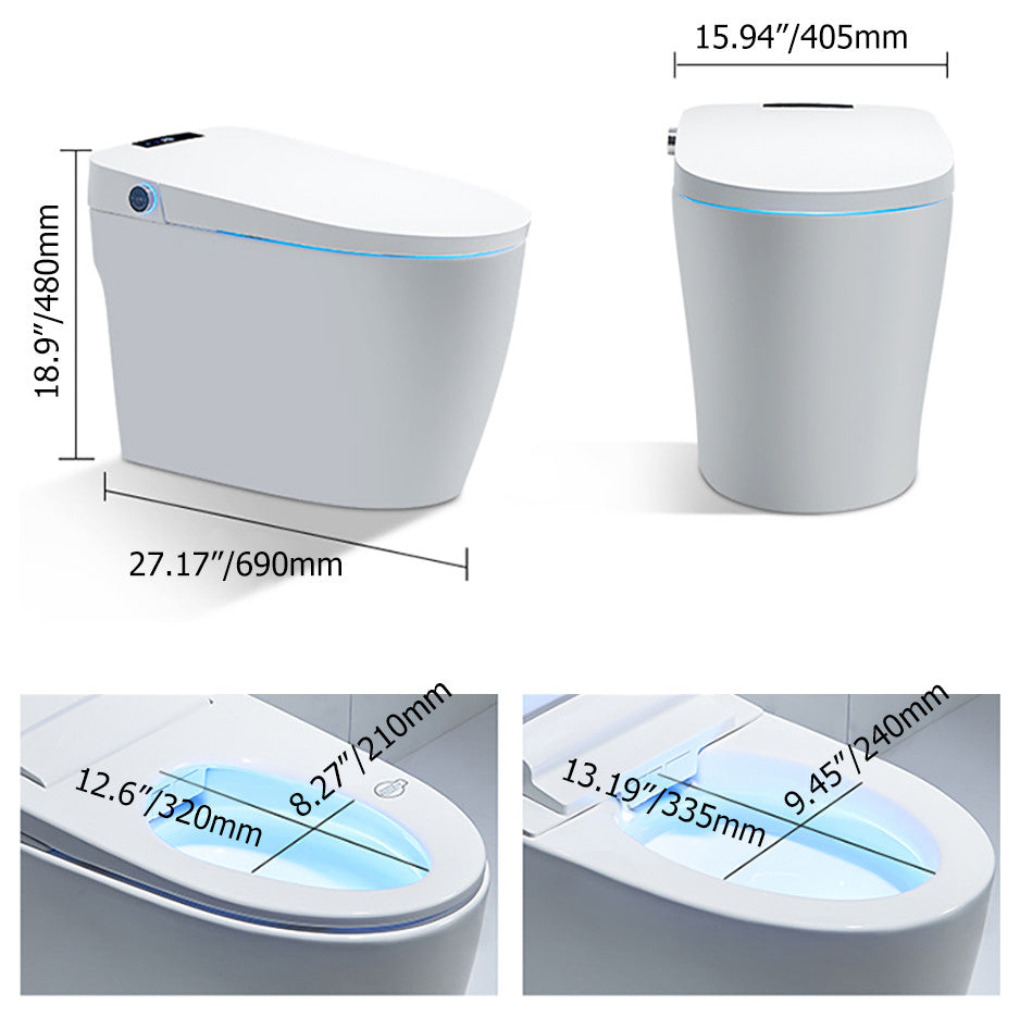 Floor Mounted Self Clean Smart Toilet Tankless Automatic Toilet One-Piece
