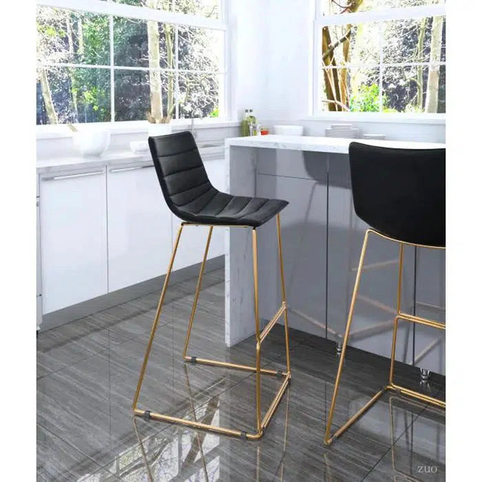 Adele Barstool (Set of 2) Black & Gold
